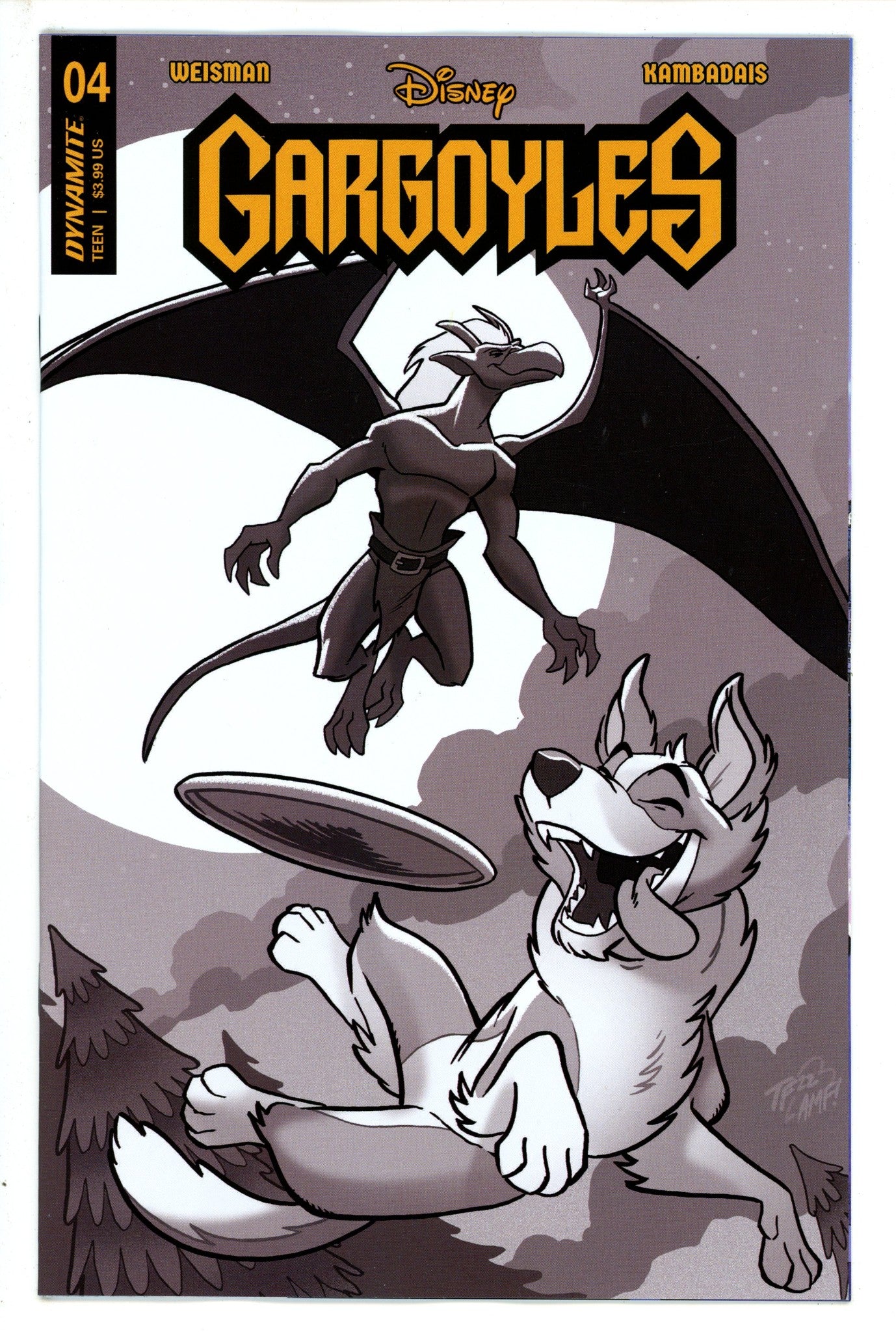Gargoyles 4 Fleecs B&W Incentive Variant (2023)