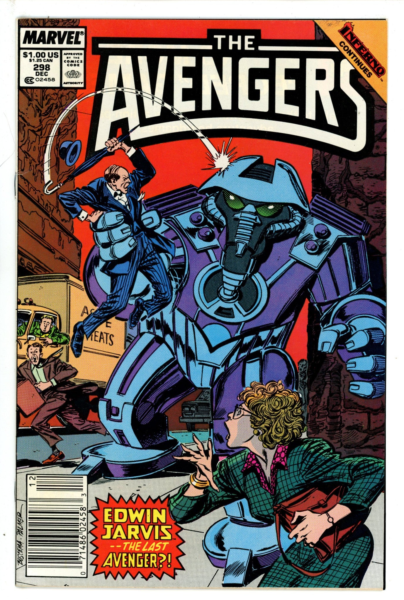 The Avengers Vol 1 298 Newsstand (1988)