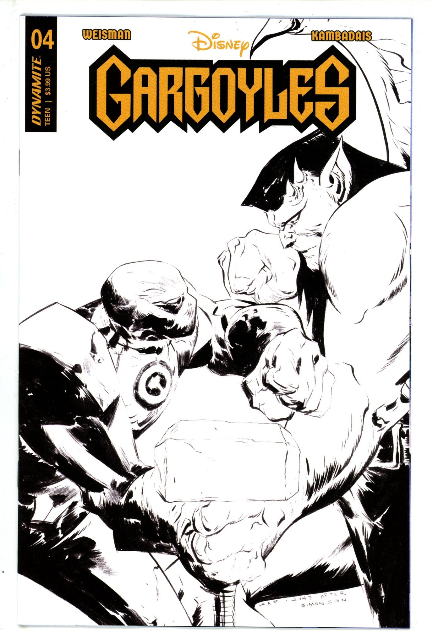 Gargoyles 4 Lee B&W Incentive Variant (2023)