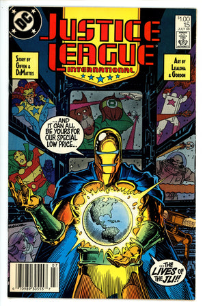 Justice League International 15 Canadian NM-
