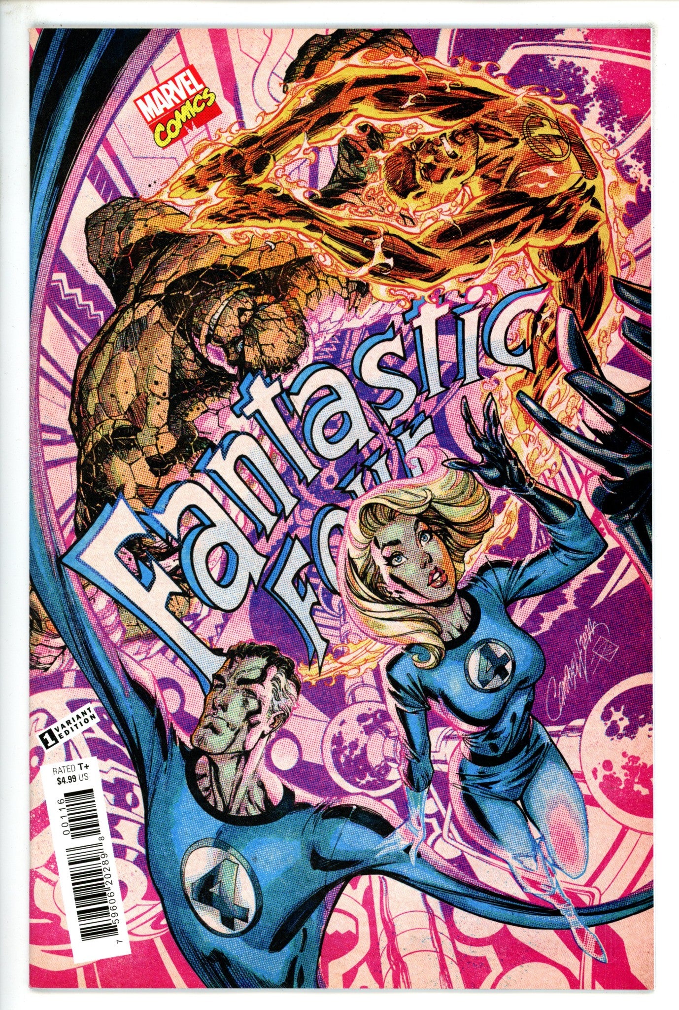 Fantastic Four Vol 7 1 Campbell Retro Variant VF/NM