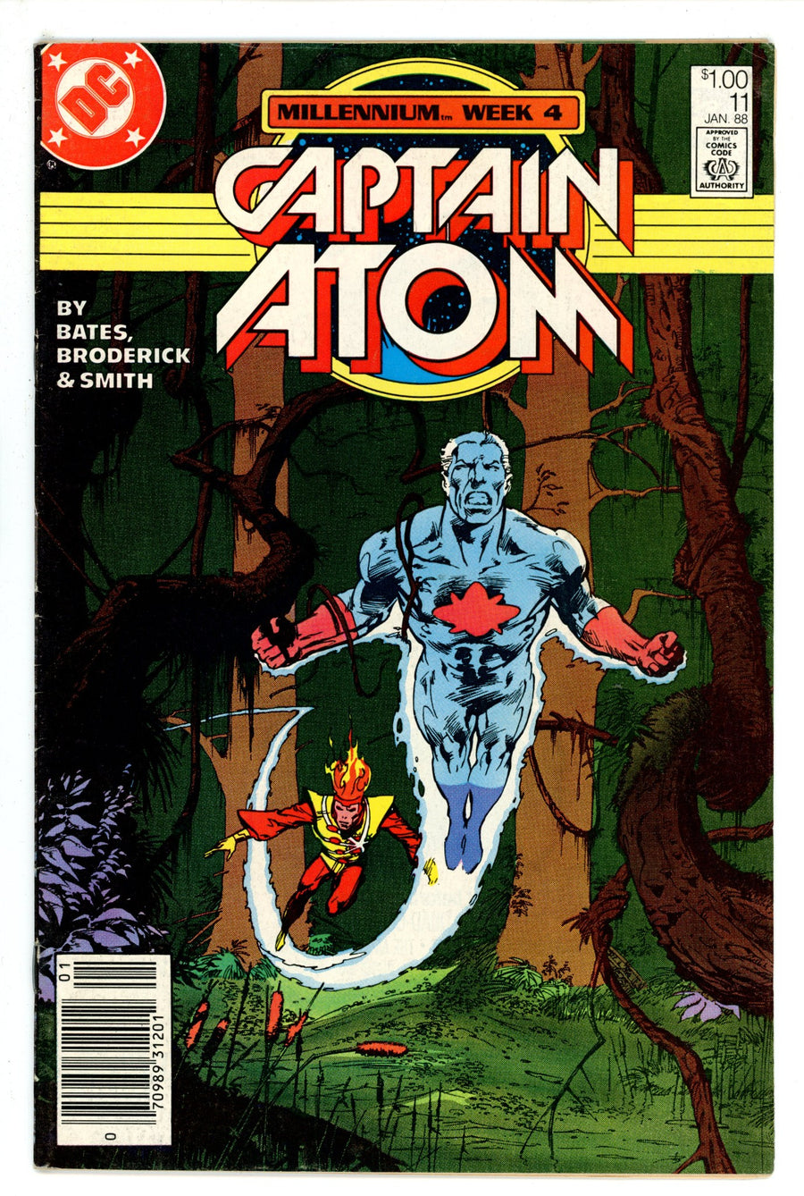 Captain Atom Vol 3 11 Canadian Price Variant FN+ (1987)