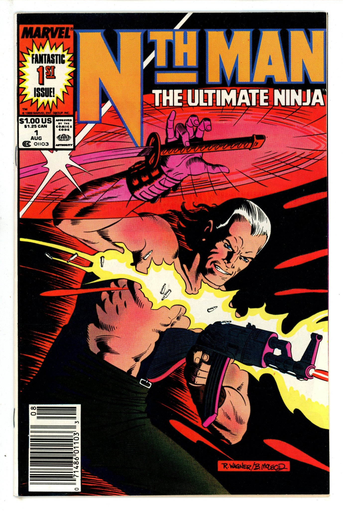 Nth Man the Ultimate Ninja 1 Newsstand (1989)