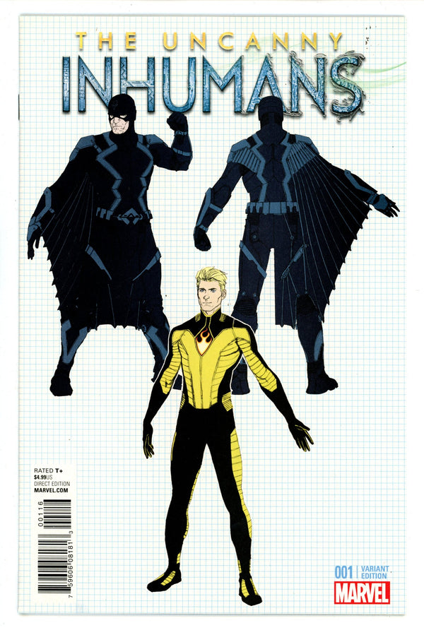 Uncanny Inhumans 1 Mcniven Variant (2015)