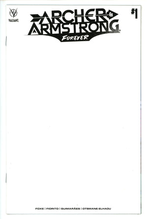 Archer & Armstrong Forever 1 Blank Variant (2022)