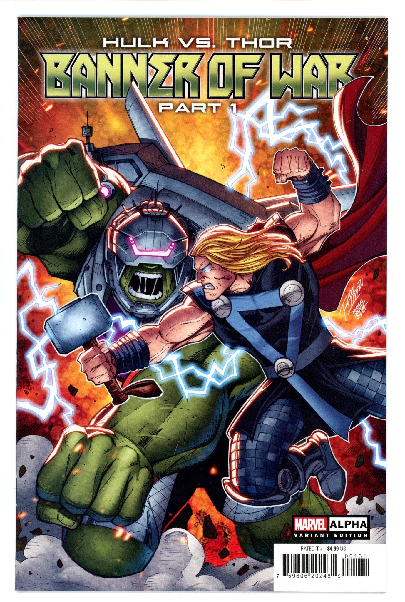 Hulk vs Thor Banner War Alpha 1 Lim Variant (2022)