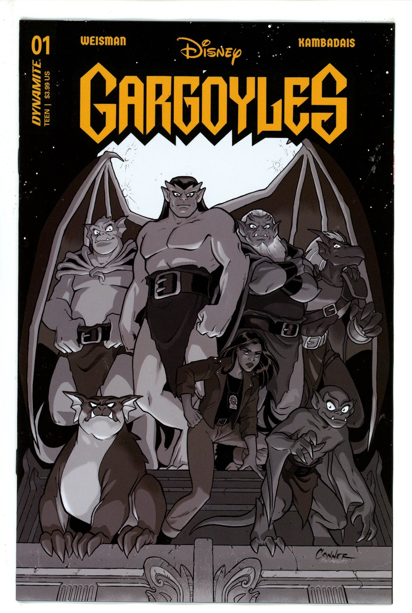 Gargoyles 1 Conner B&W Variant NM