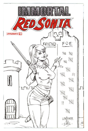 Immortal Red Sonja 3 Linsner Variant (2022)