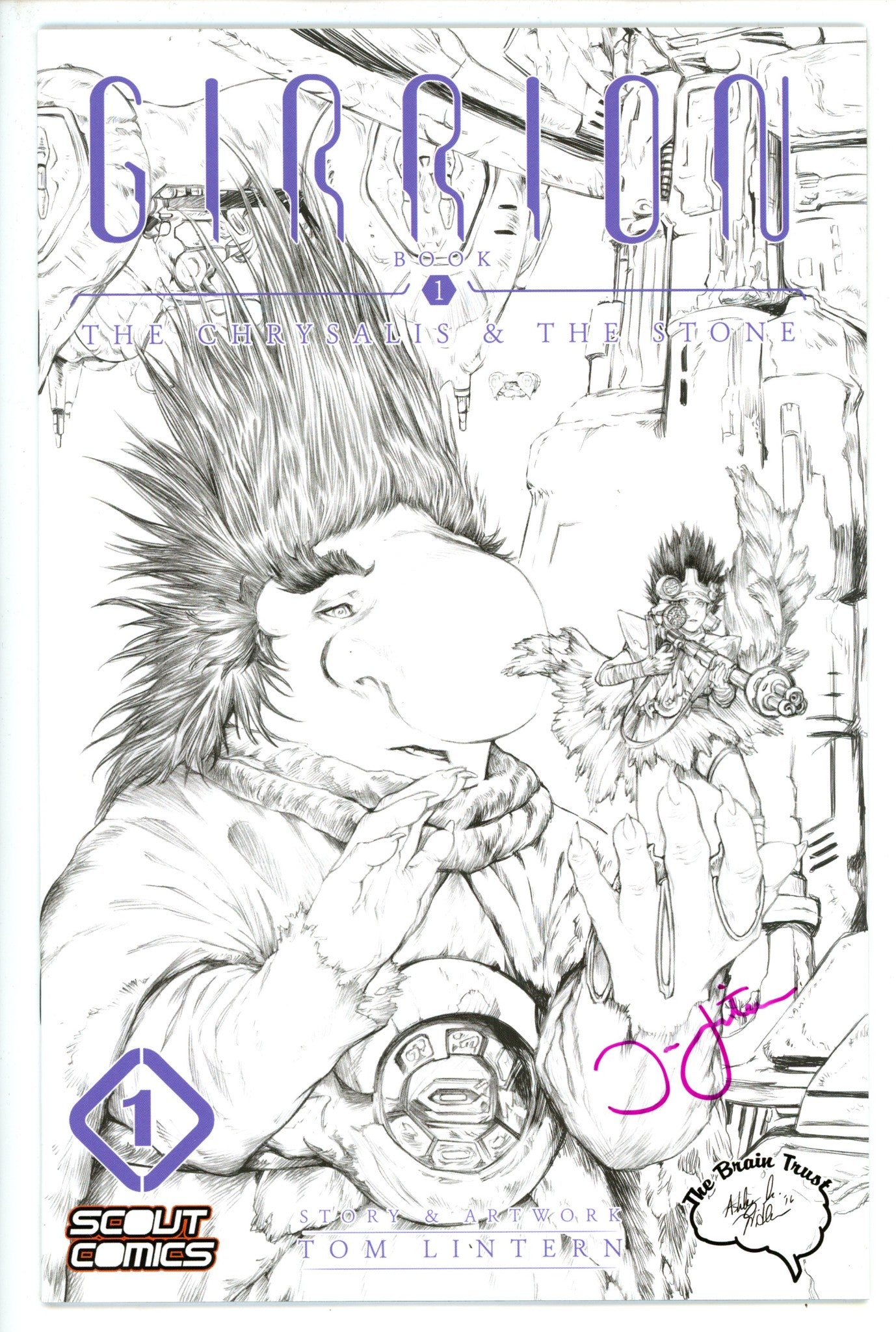 Girrion 1 Signed Lintern B&W Variant NM-