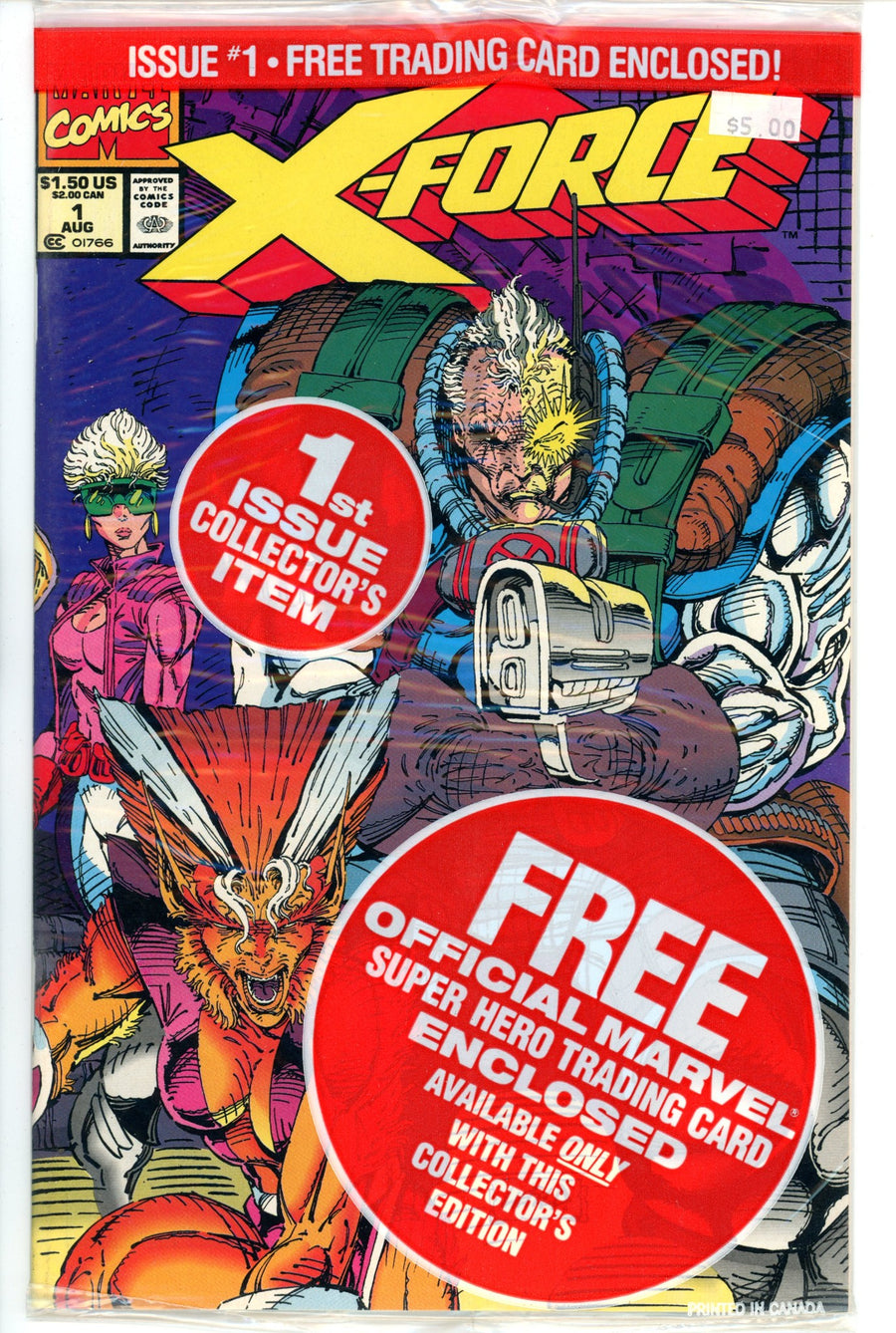 X-Force Vol 1 1 Negative UPC, X-Force Card
