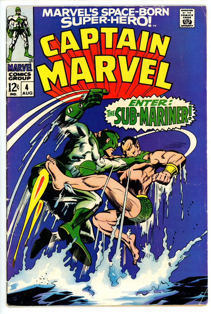 Captain Marvel Vol 1 4 VG/FN