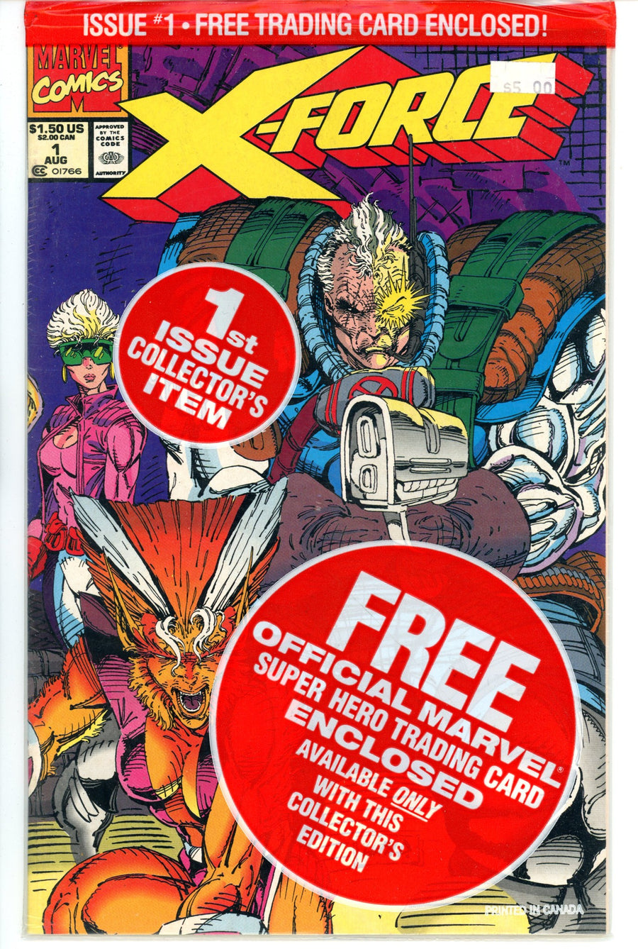 X-Force Vol 1 1 Negative UPC, Shatter Star Card