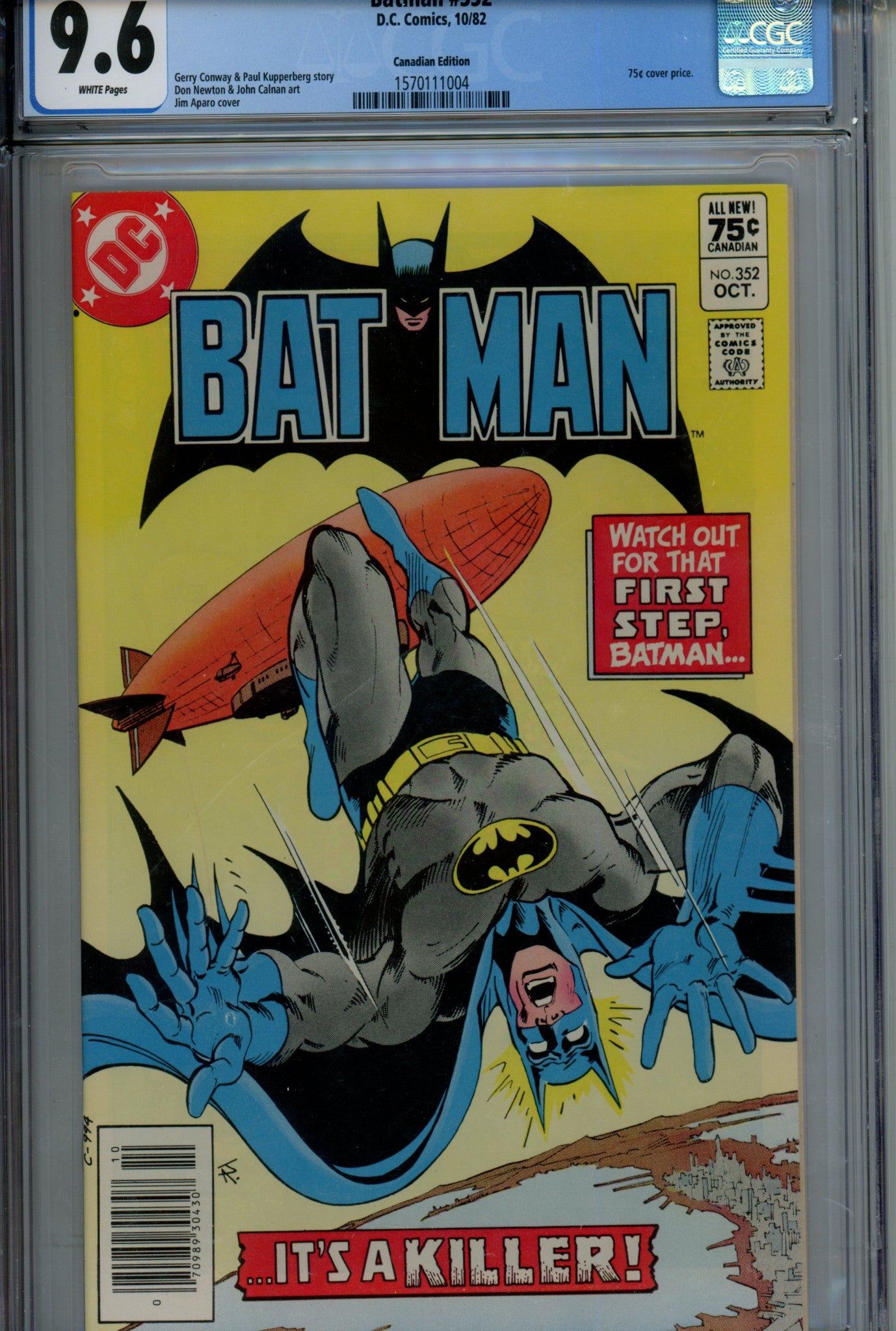 Batman Vol 1 352 Canadian Price Variant CGC 9.6 (1982)