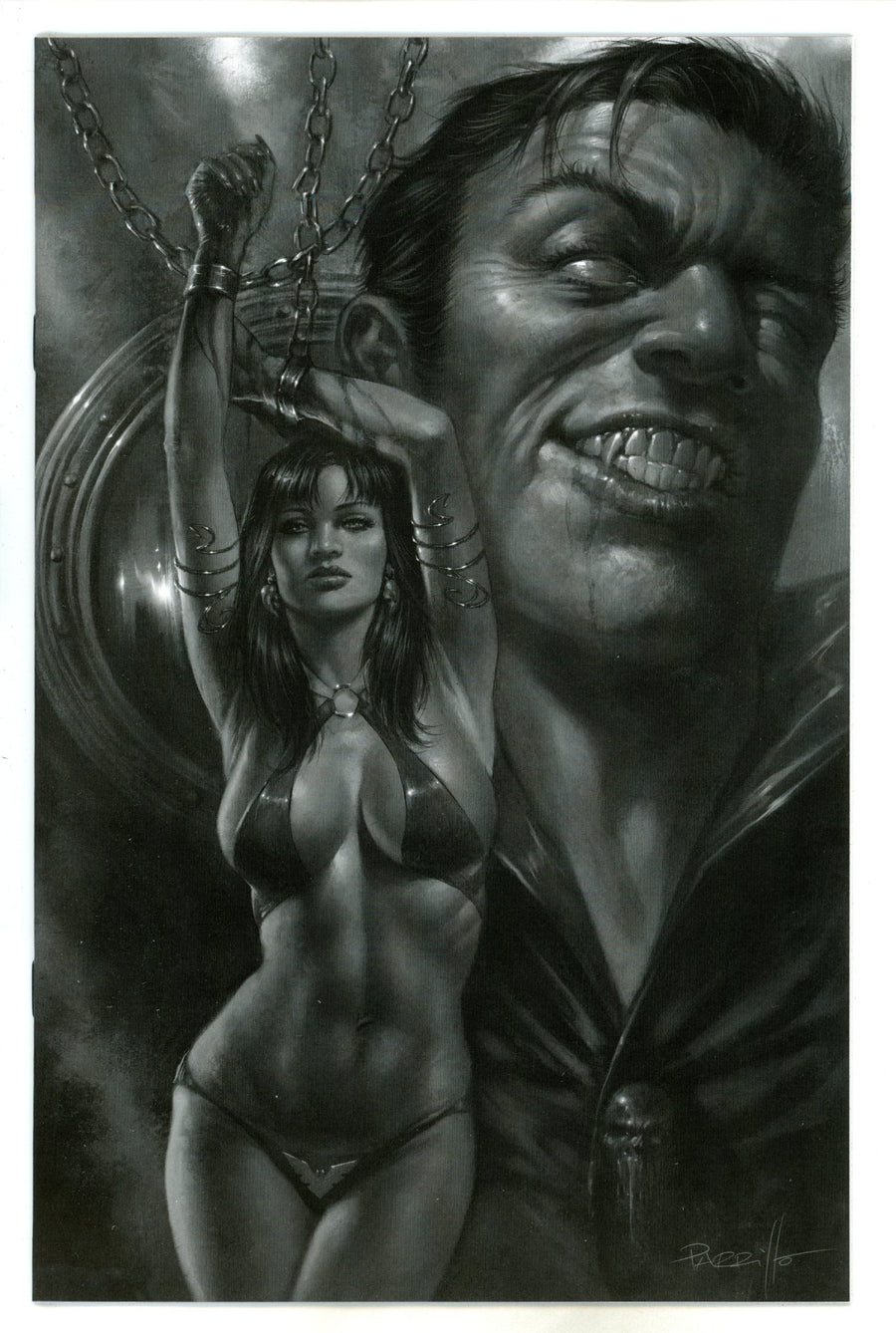 Vampirella / Dracula Unholy 2 Parrillo B&W Virgin Variant