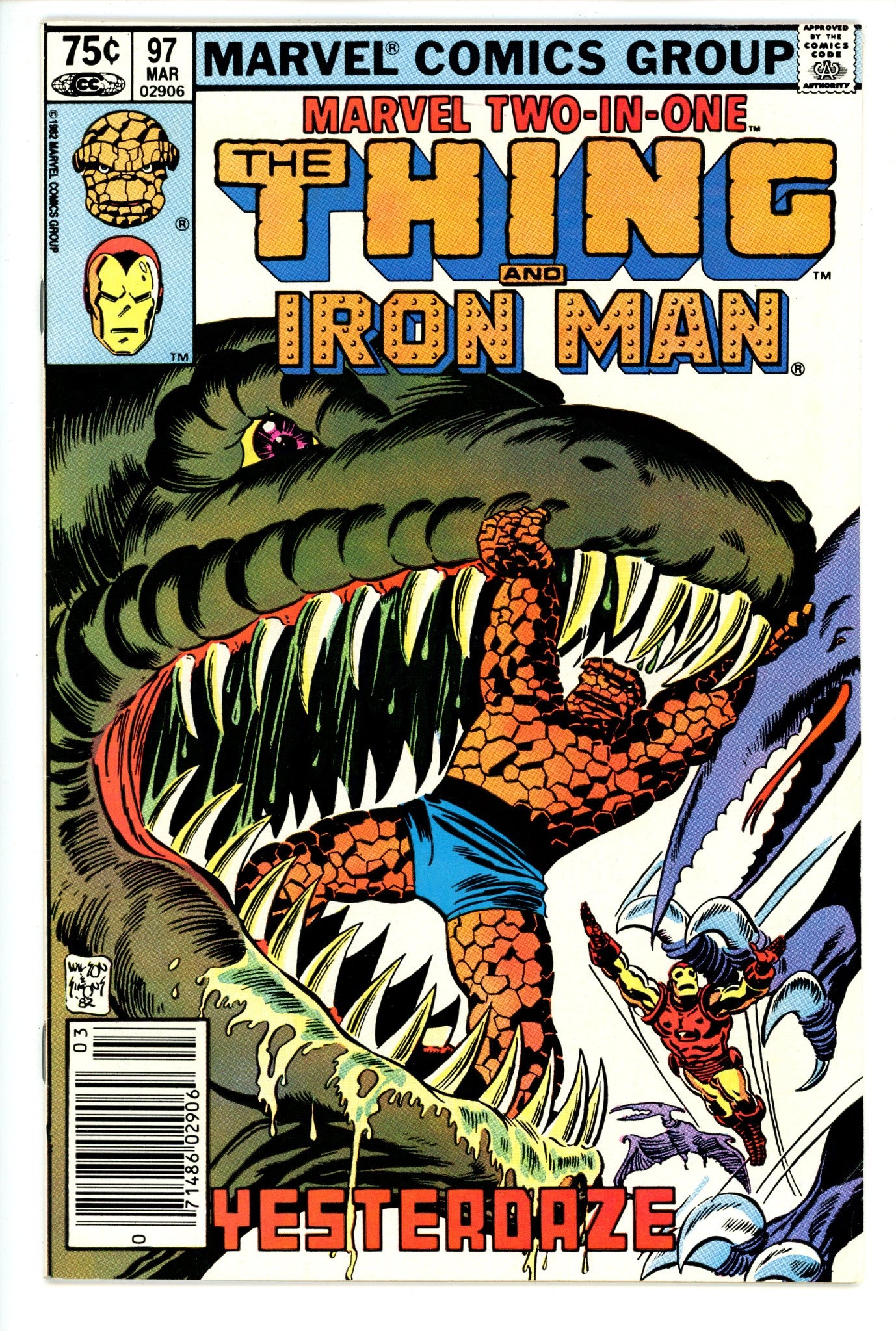 Marvel Two-in-One Vol 1 97 Canadian VF/NM