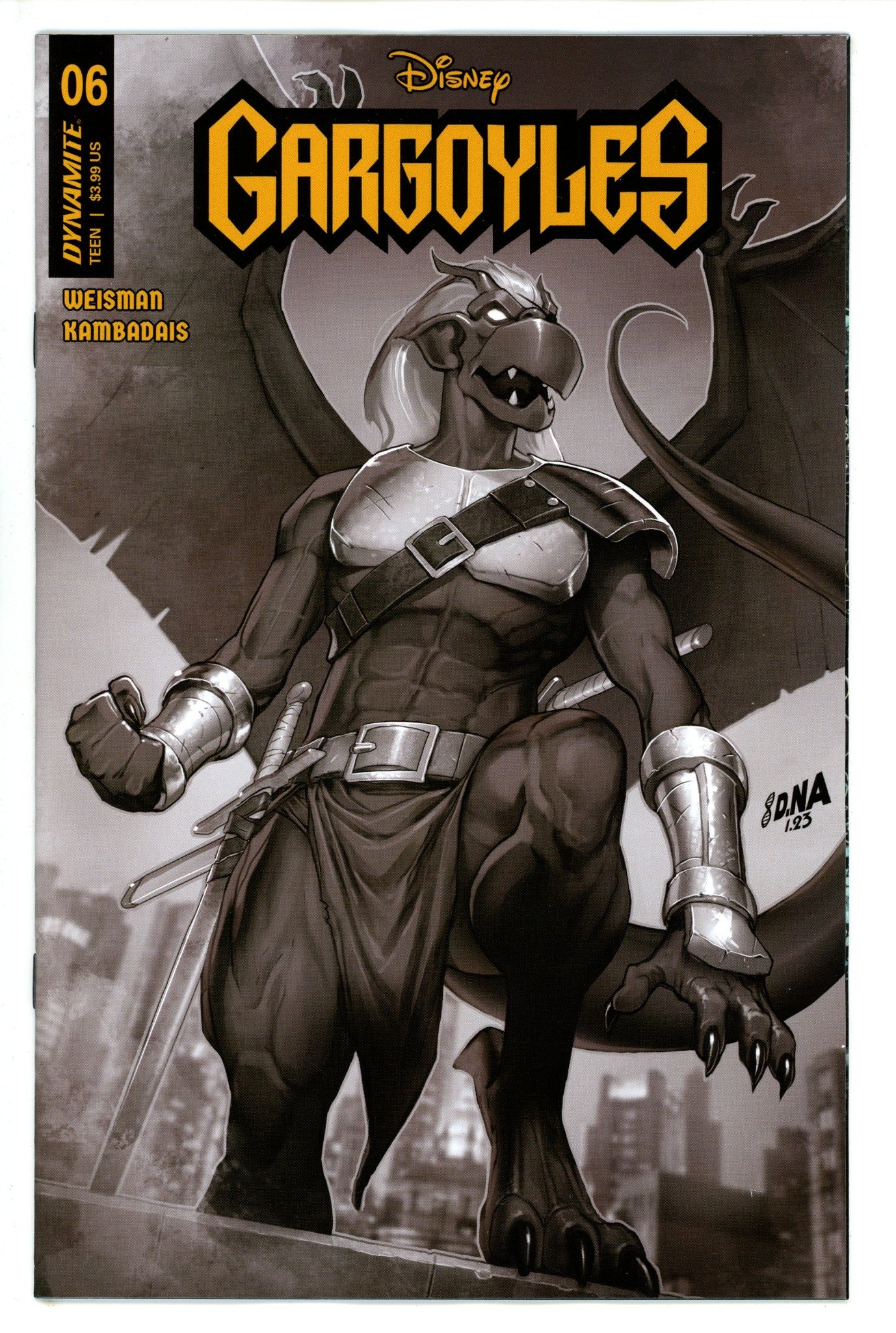 Gargoyles 6 Nakayama B&W Incentive Variant (2023)