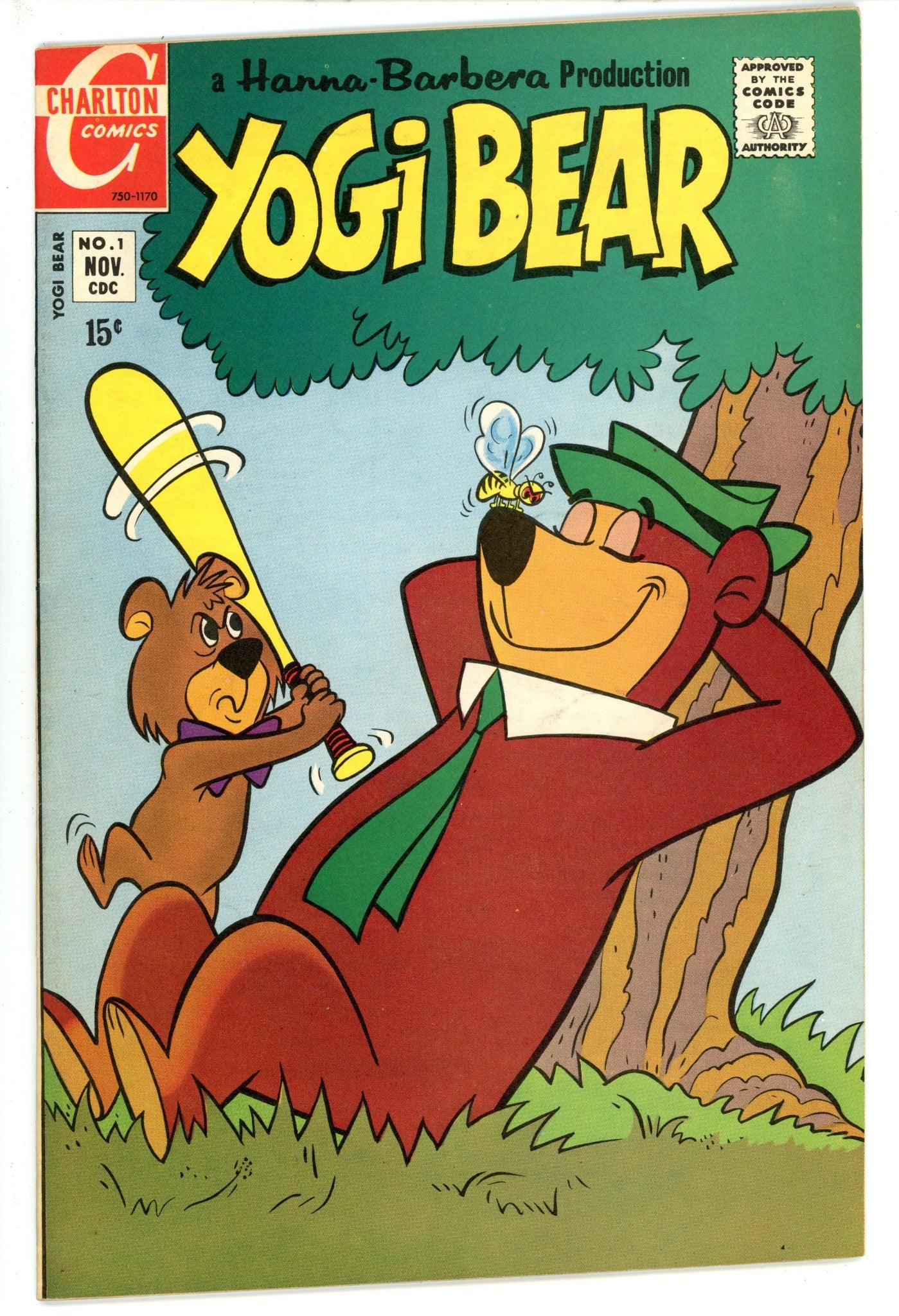Yogi Bear 1 Miscut FN+ (1970)