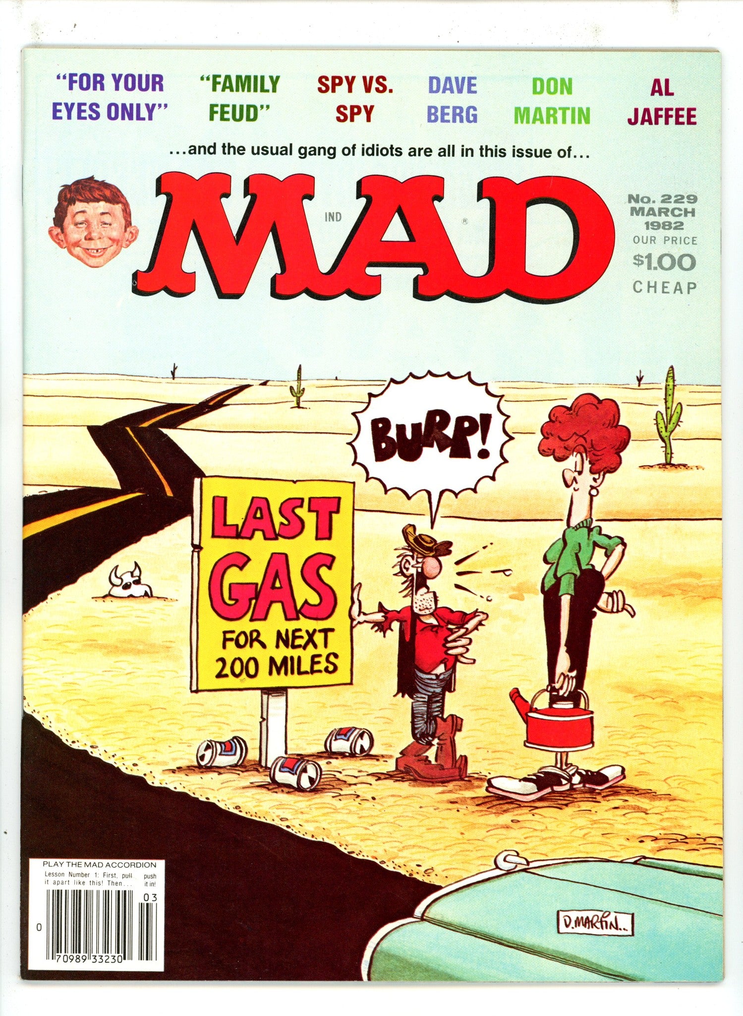Mad 229 Canadian Price Variant NM- (1982)