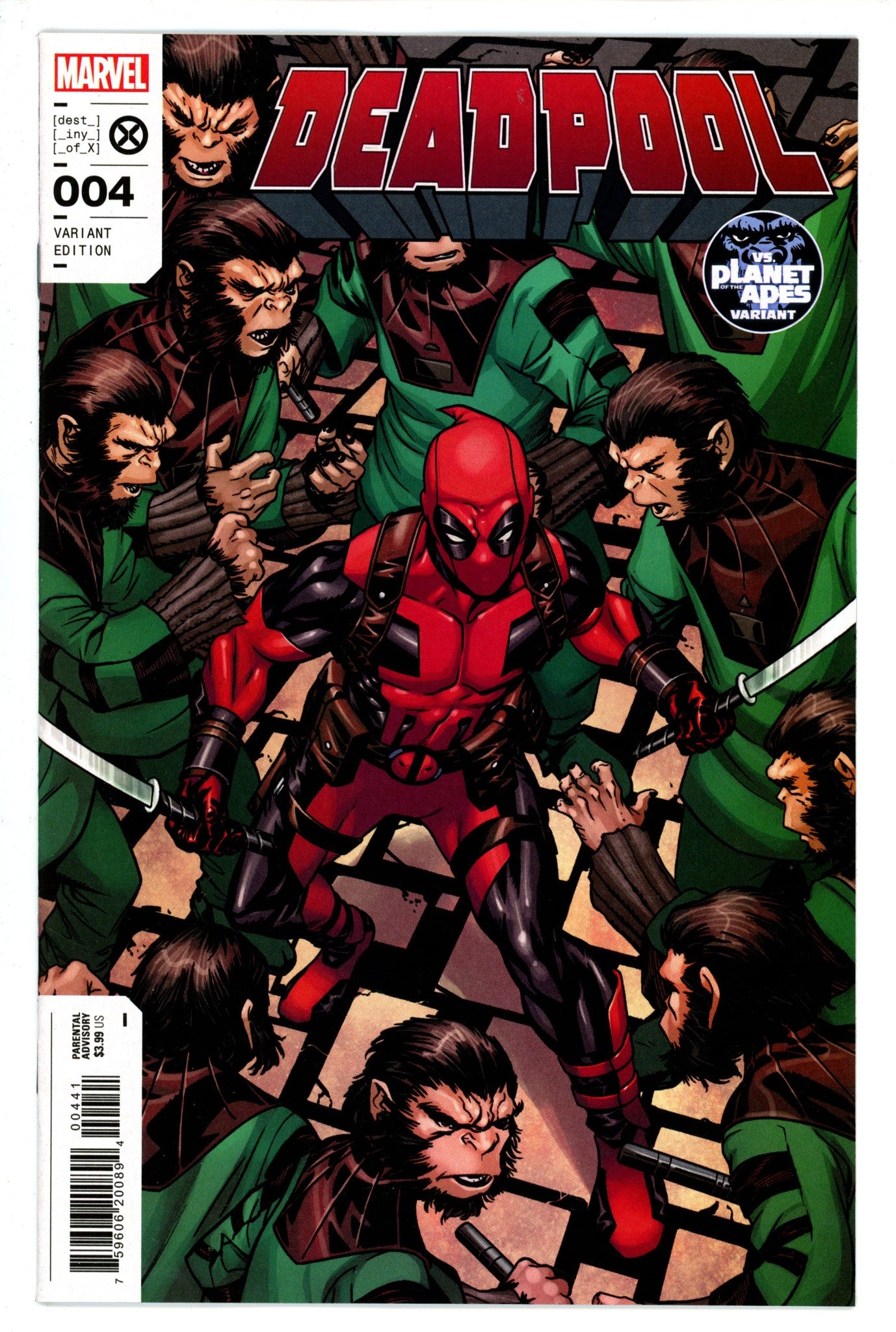 Deadpool Vol 8 4 Mckone Planet of the Apes Variant (2023)
