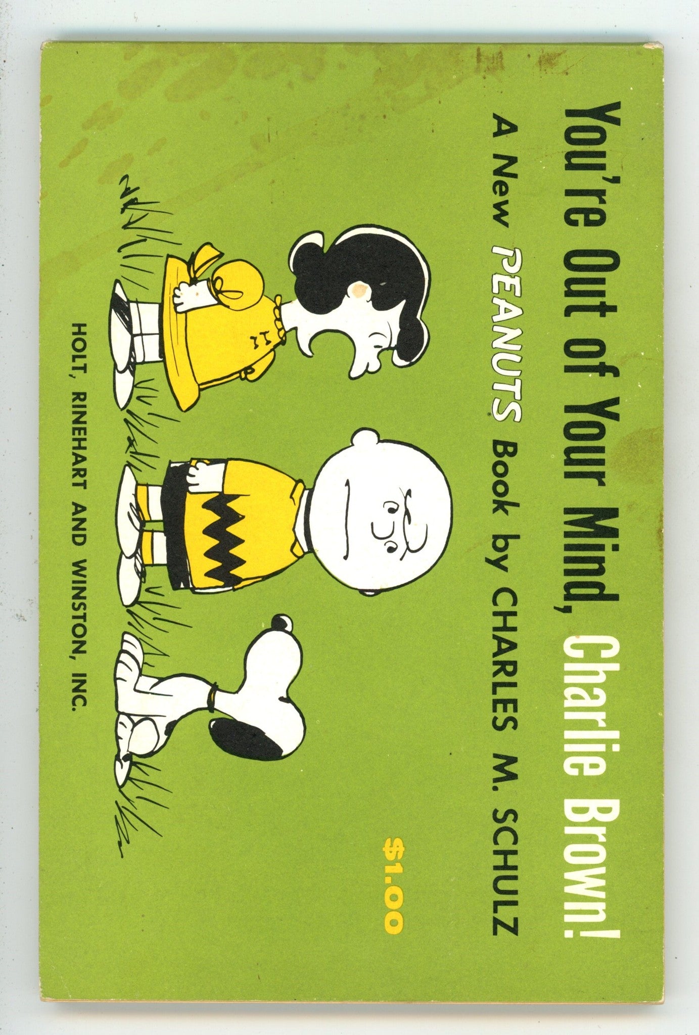 Peanuts You're Out of Your Mind Charlie Brown TPB 10th Print