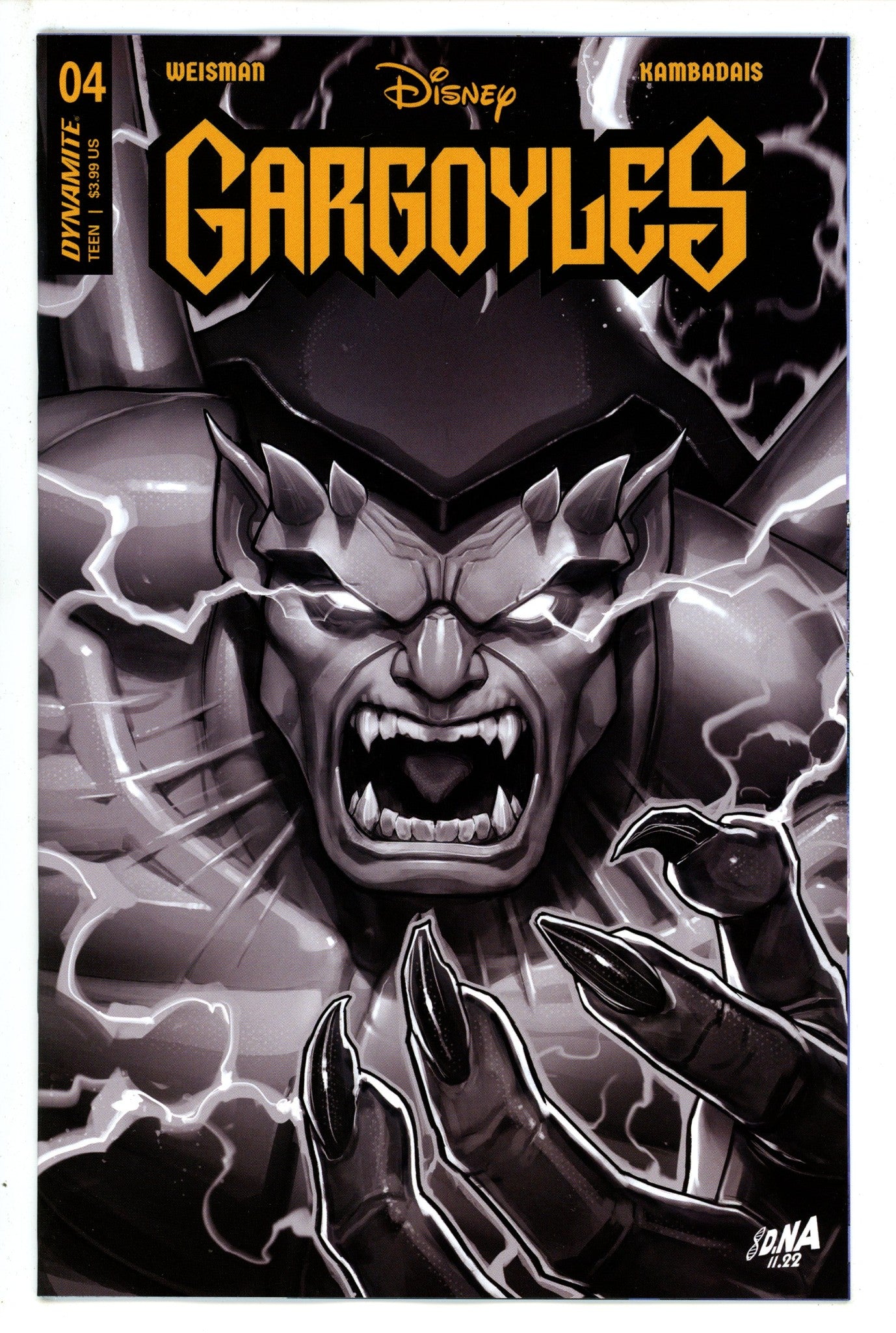 Gargoyles 4 Nakayama B&W Incentive Variant (2023)