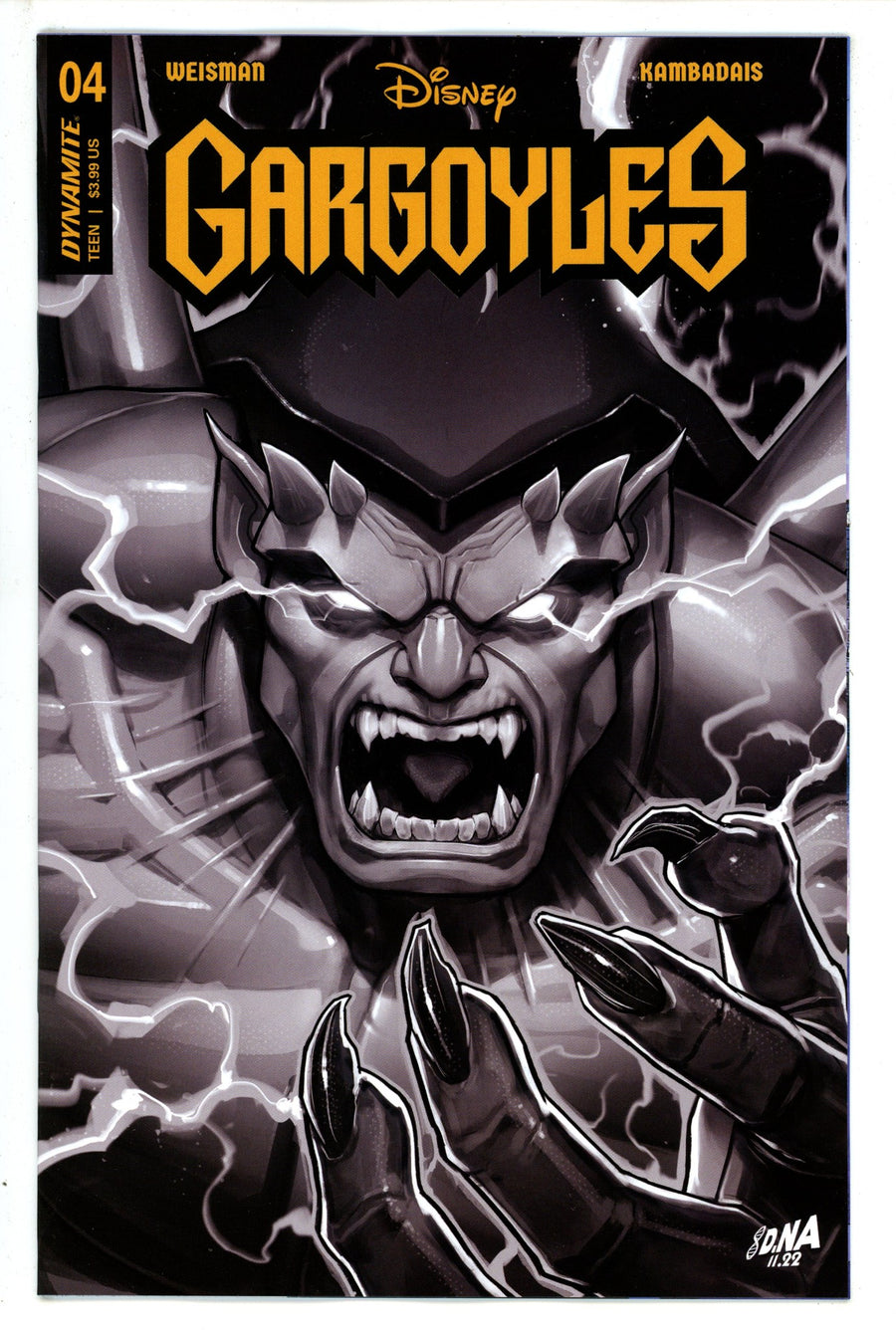 Gargoyles 4 Nakayama B&W Incentive Variant (2023)