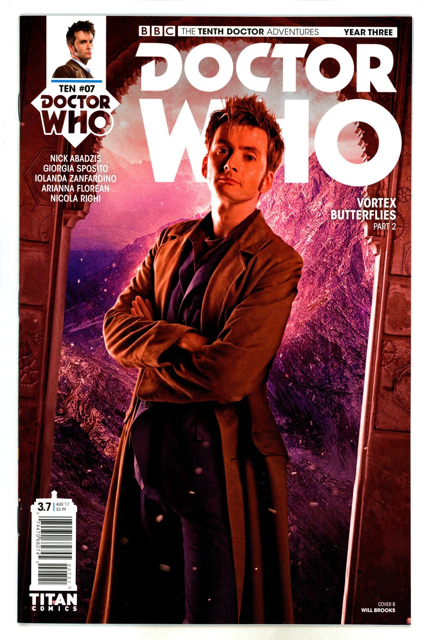 Doctor Who: The Tenth Doctor Adventures: Year Three 7 Brooks Variant