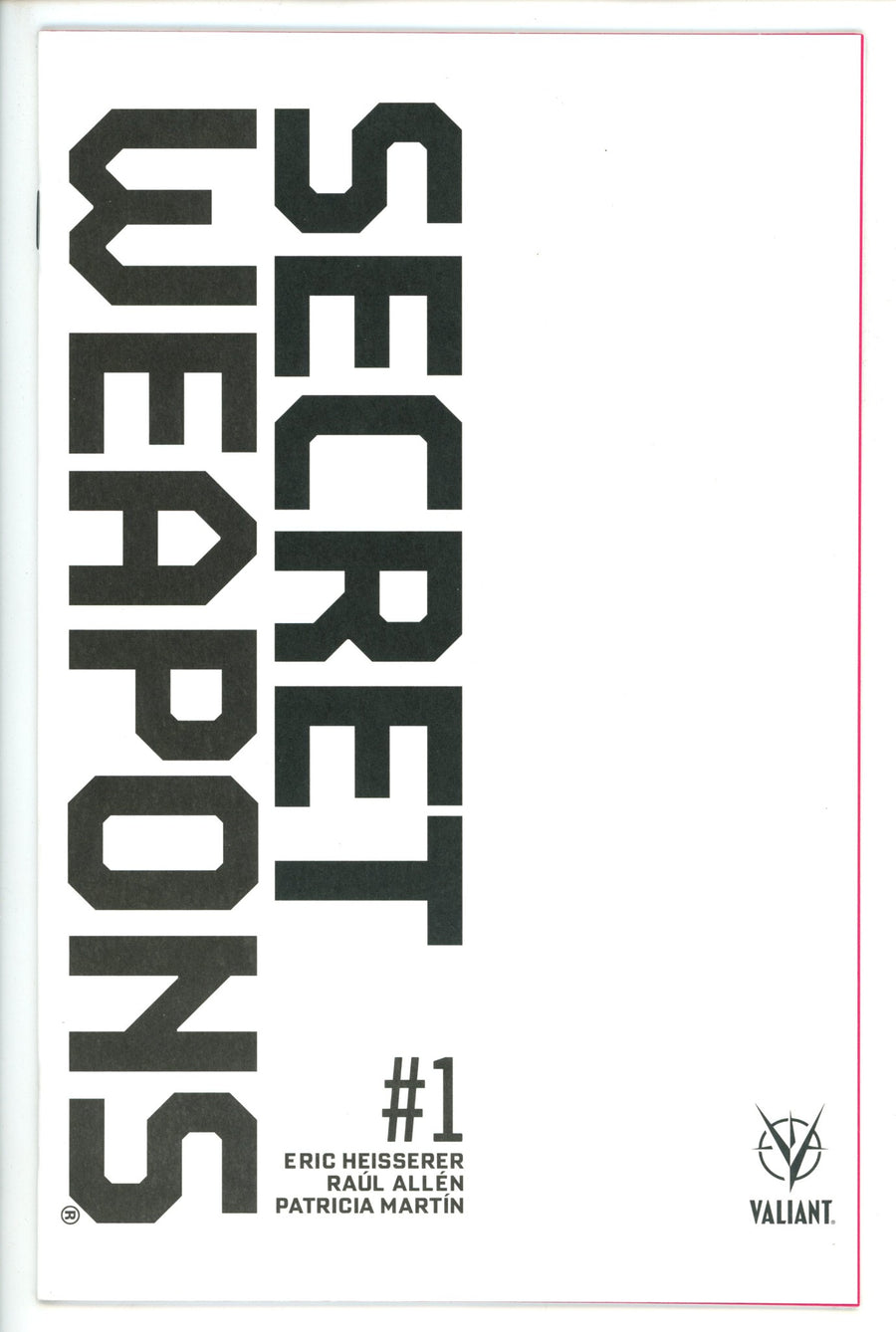 Secret Weapons 1 Blank Variant