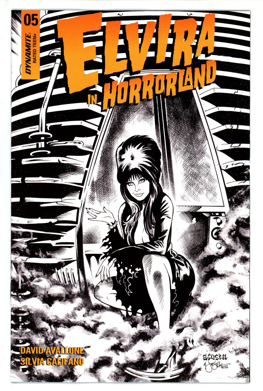 Elvira in Horrorland 5 Acosta B&W Incentive Variant (2022)