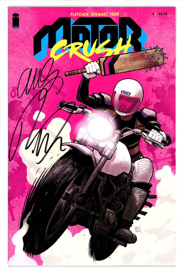 Motor Crush 1 Variant Signed Fletcher & Stewart NM