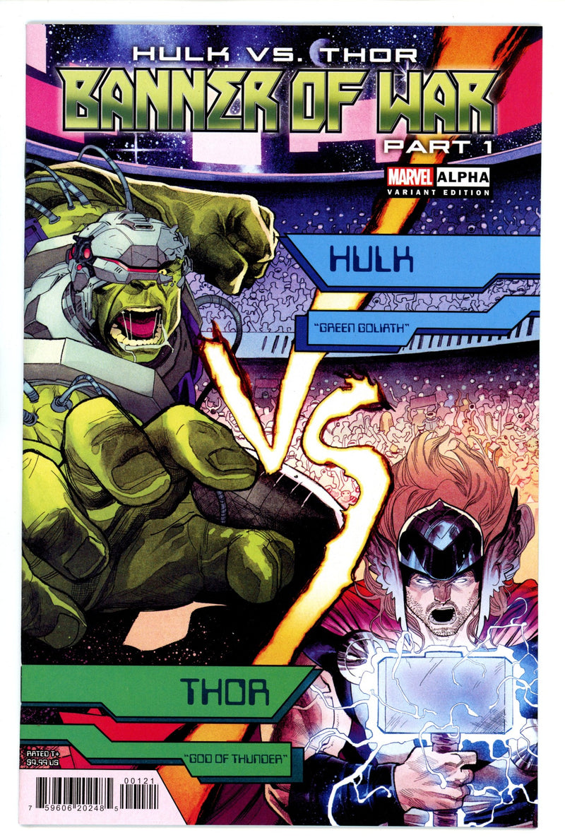 Hulk vs Thor Banner War Alpha 1 Coccolo Variant NM