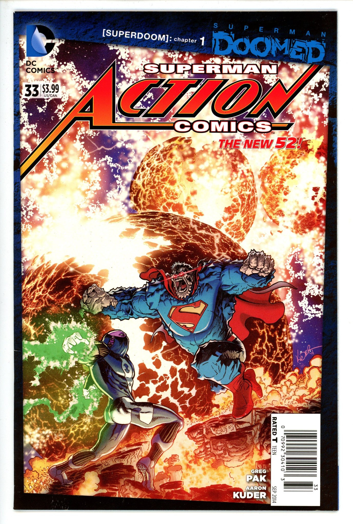 Action Comics Vol 2 33 Newsstand VF-