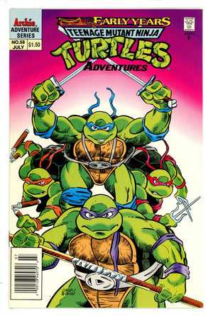 Teenage Mutant Ninja Turtles Adventures Vol 2 58 Canadian Price Variant VF/NM (1994)