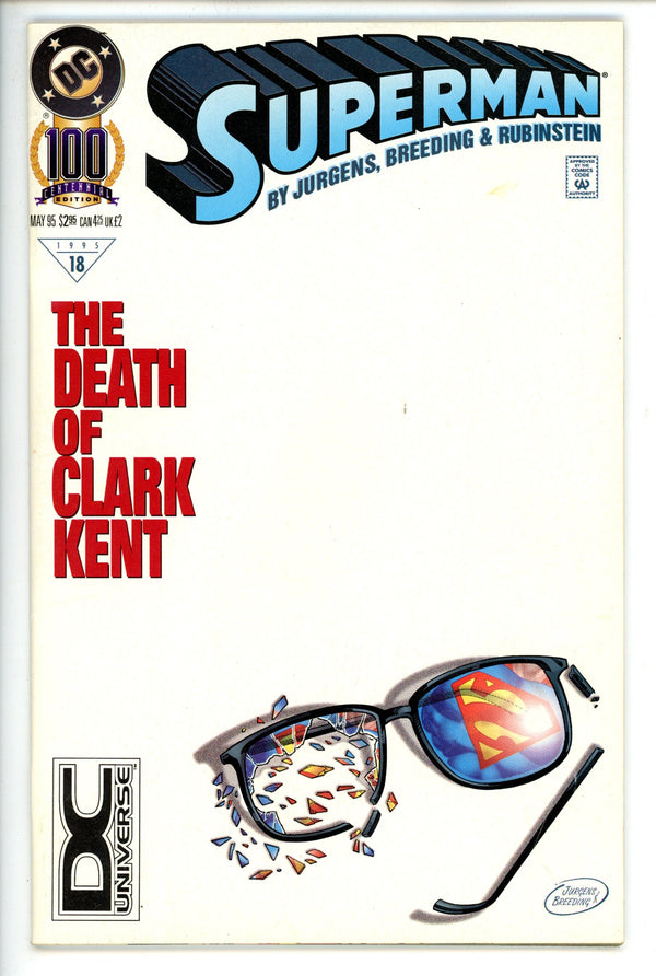 Superman Vol 2 100 DC Universe Logo
