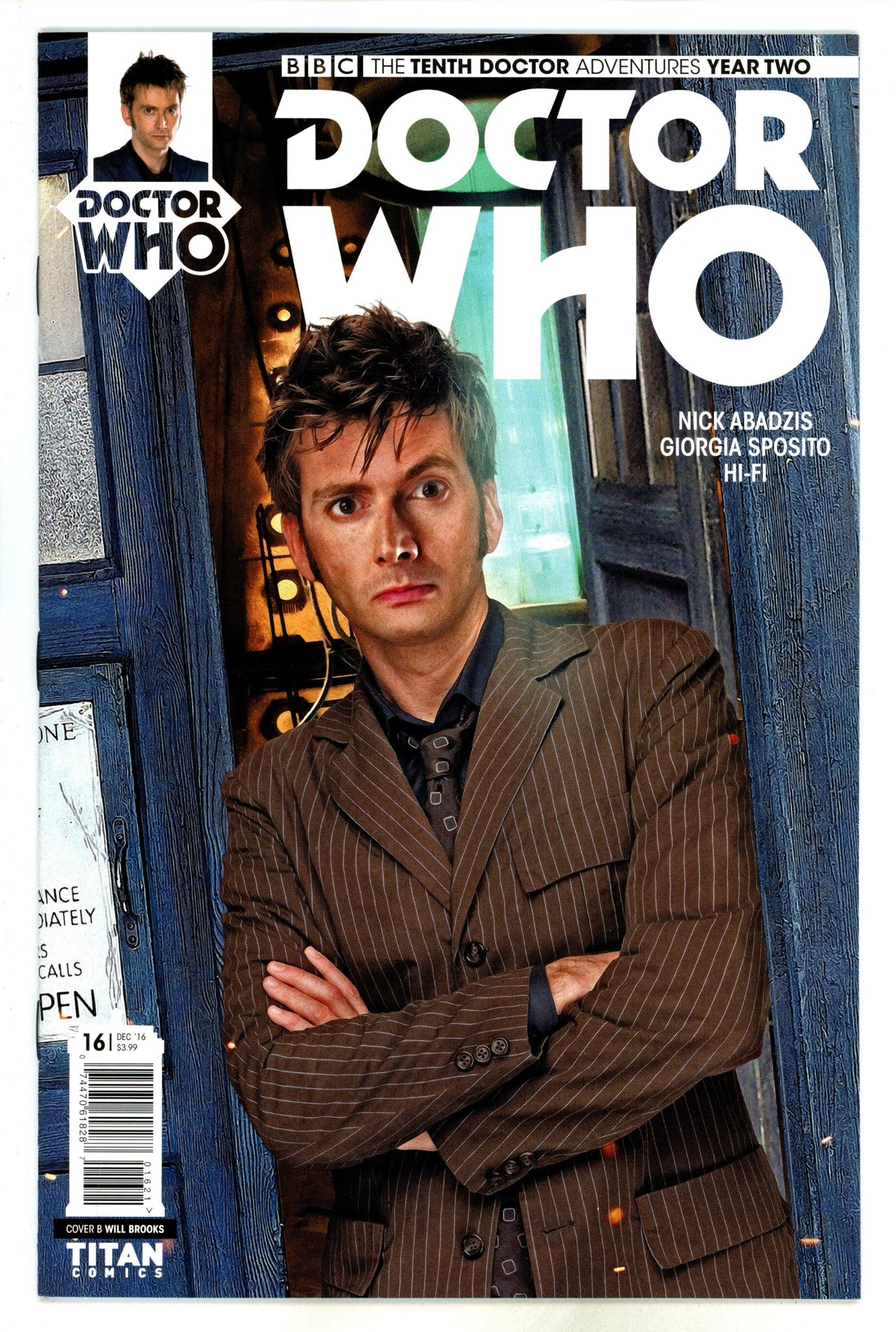 Doctor Who: The Tenth Doctor Adventures: Year Two 16 Brooks Variant