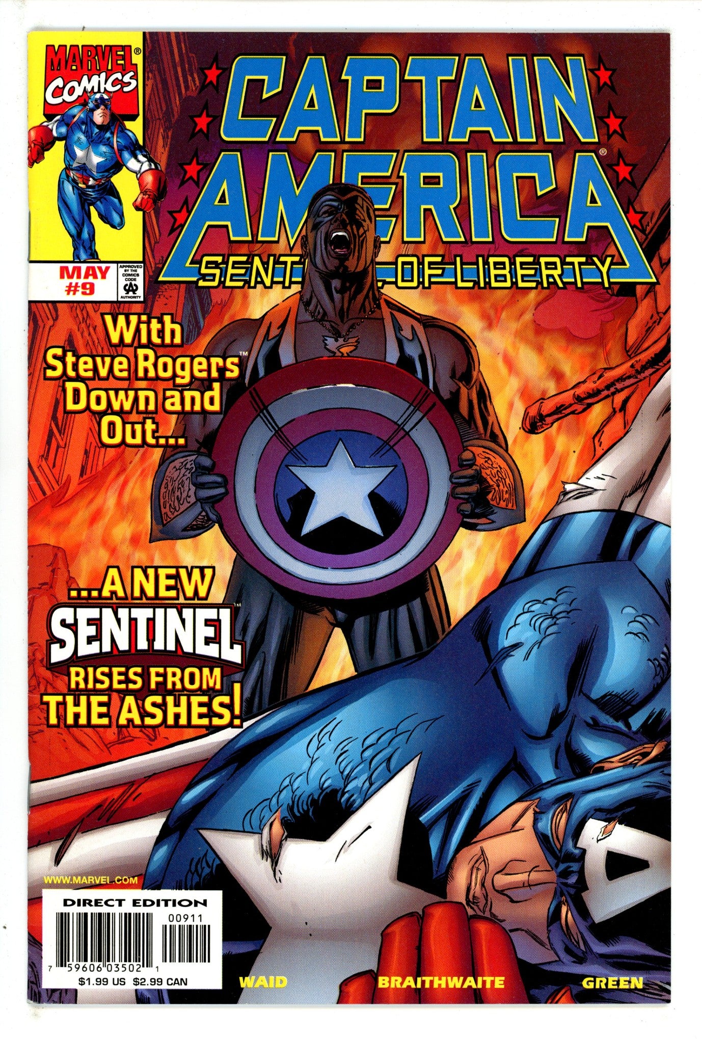 Captain America: Sentinel of Liberty Vol 1 9 VF+ (1999)