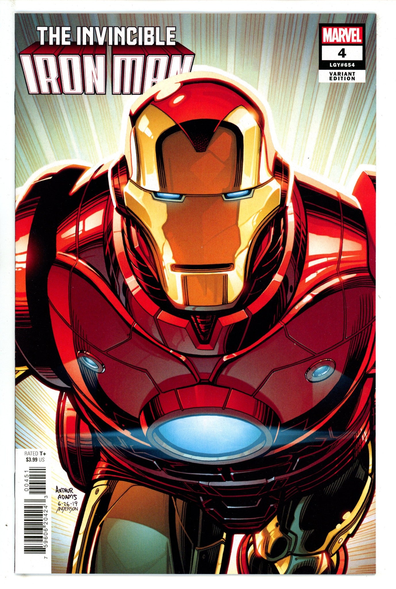Invincible Iron Man Vol 4 4 Adams Incentive Variant NM- (2023)