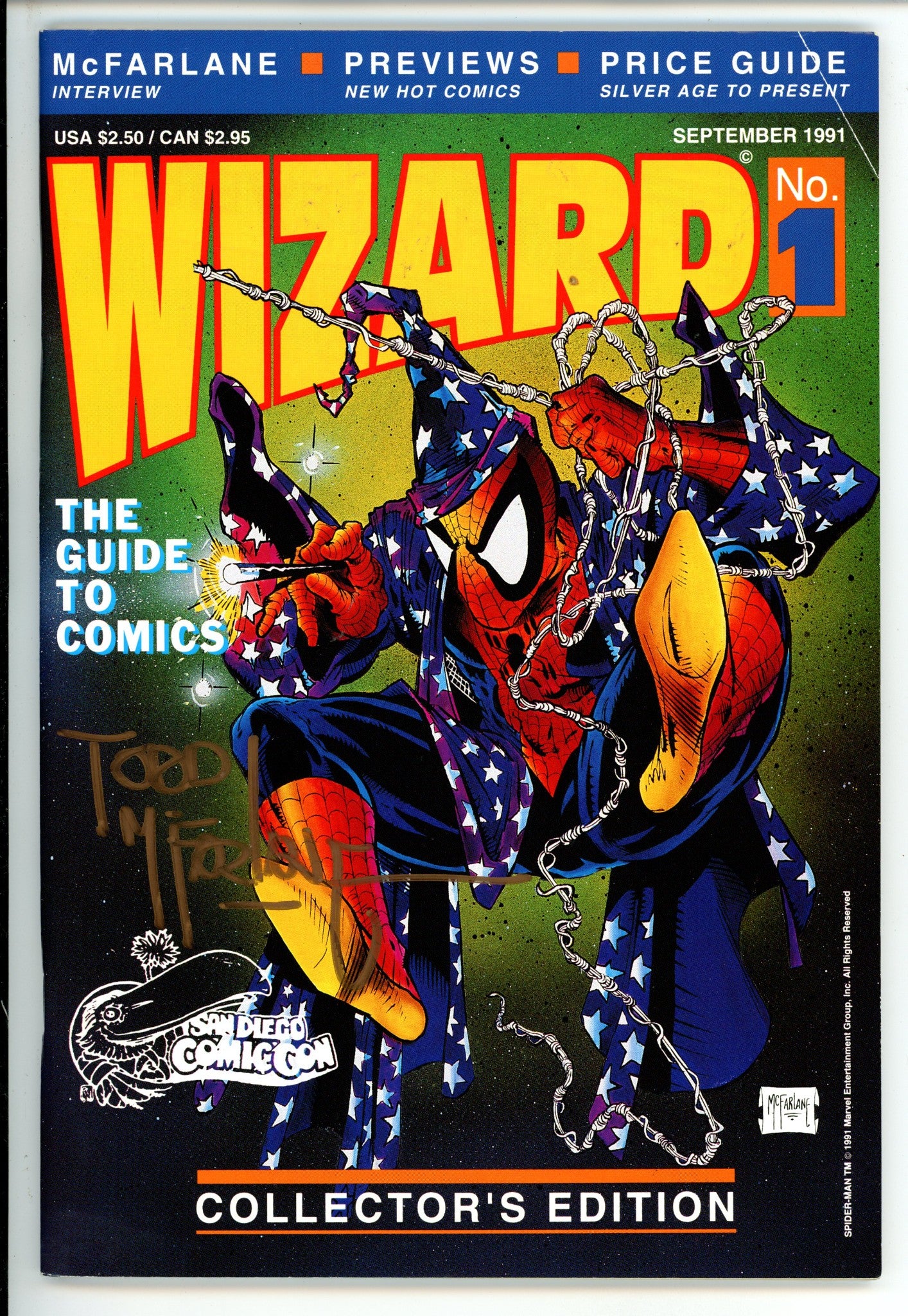 Wizard 1 SDCC Variant Signed McFarlane FN+