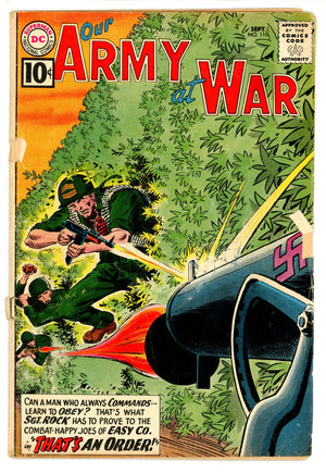Our Army at War Vol 1 110 Cover Detached