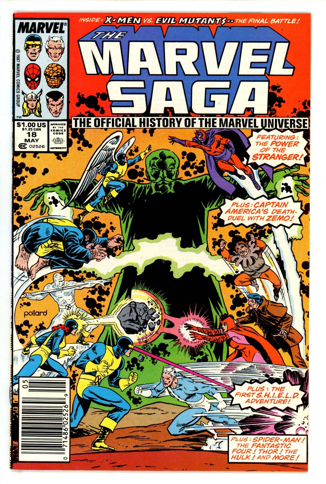 The Marvel Saga the Official History of the Marvel Universe 18 Newsstand (1987)