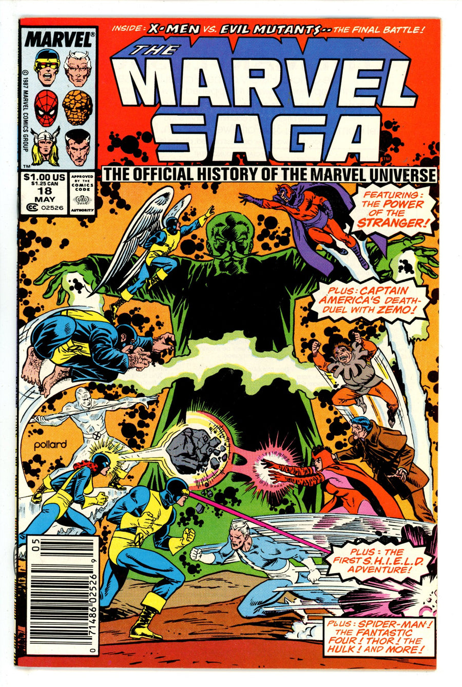 The Marvel Saga the Official History of the Marvel Universe 18 Newsstand (1987)