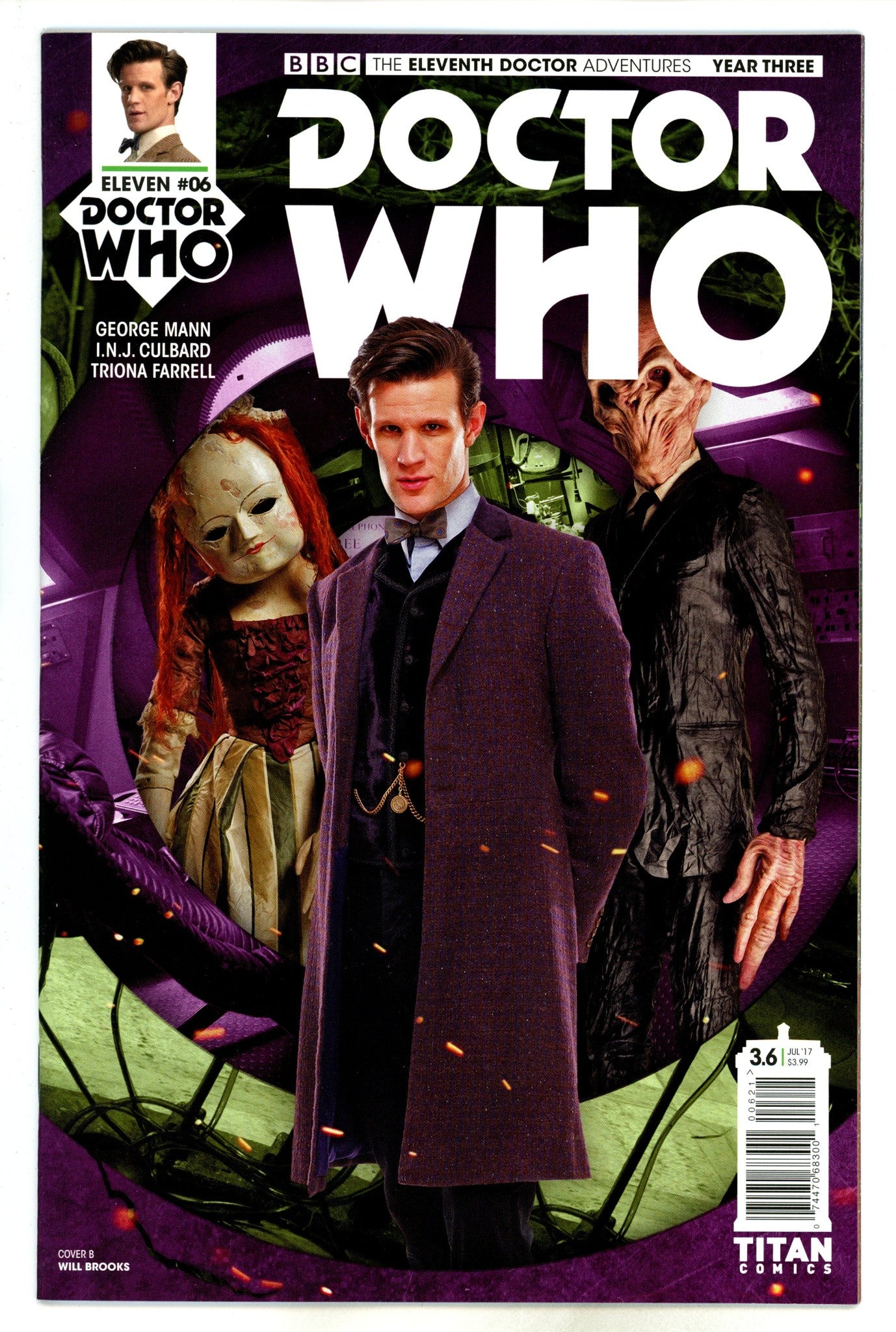 Doctor Who: the Eleventh Doctor Adventures: Year Three 6 Brooks Variant