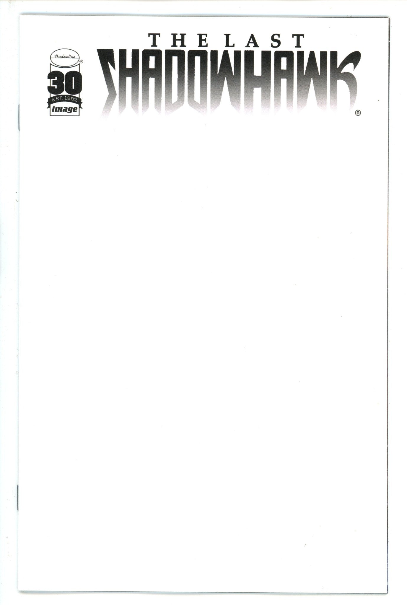 Last Shadowhawk 1 Blank Variant (2022)