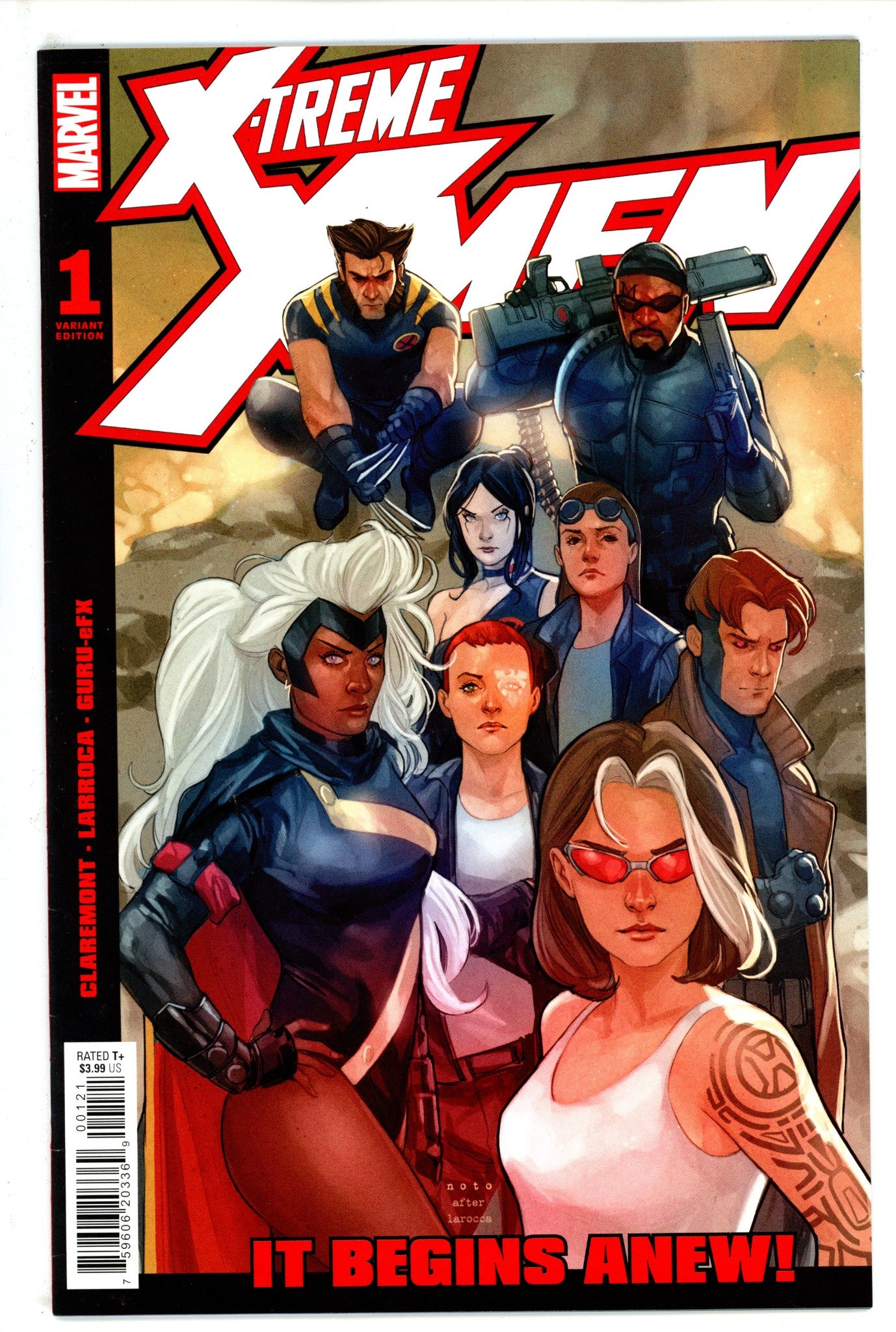 X-Treme X-Men Vol 3 1 Noto Homage Variant