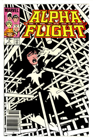 Alpha Flight Vol 1 3 Canadian Price Variant VF- (1983)