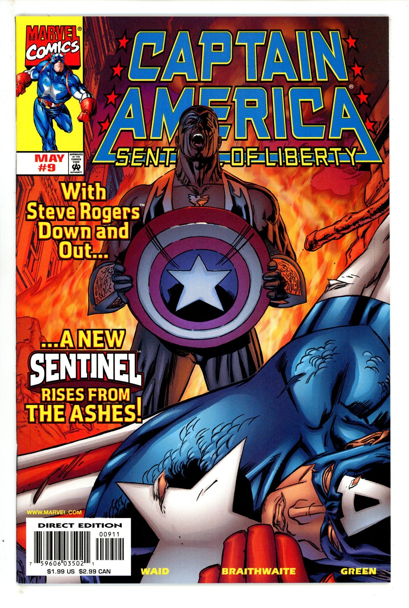 Captain America: Sentinel of Liberty Vol 1 9 NM (1999)