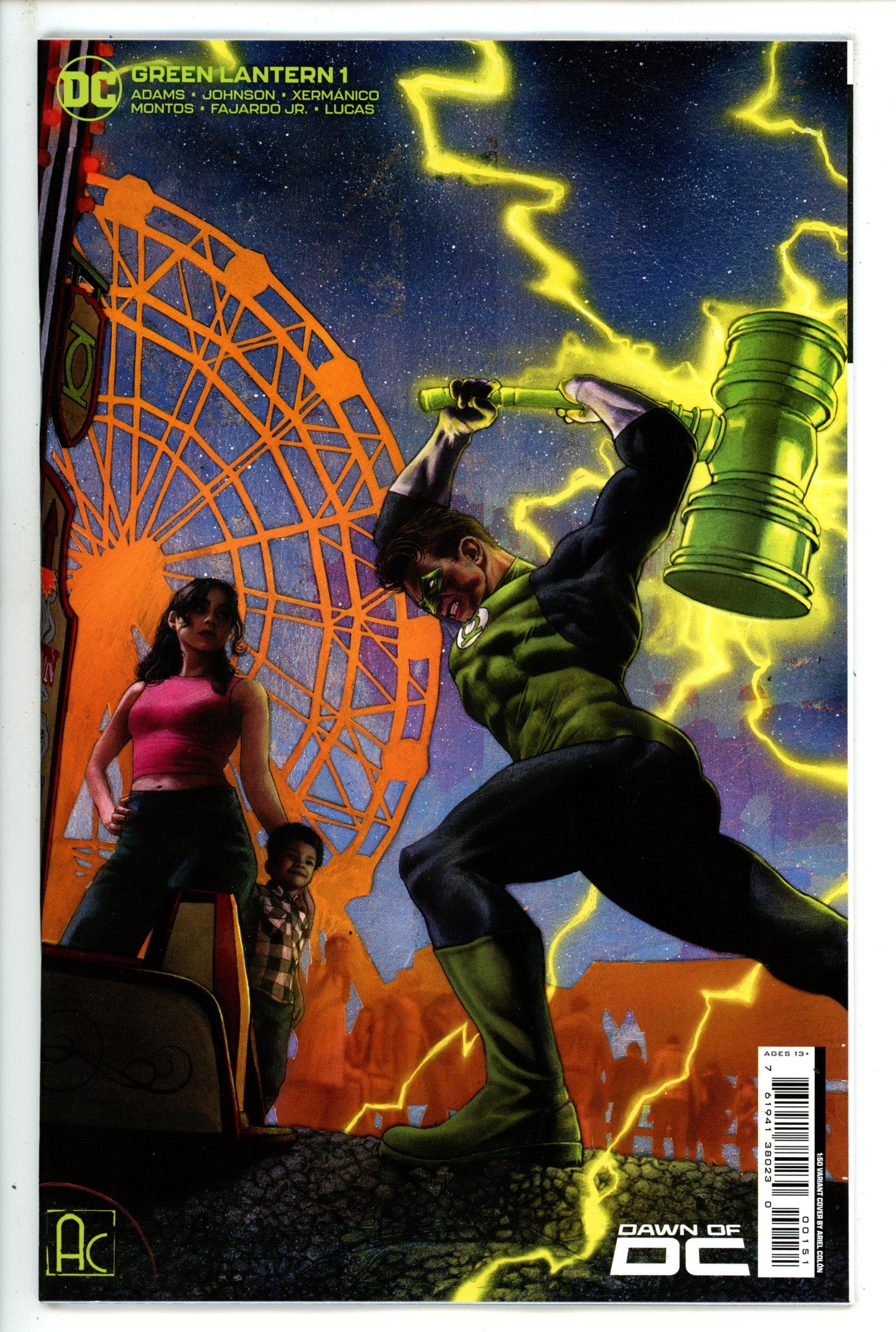 Green Lantern 1 Colon Incentive Variant NM (2023)