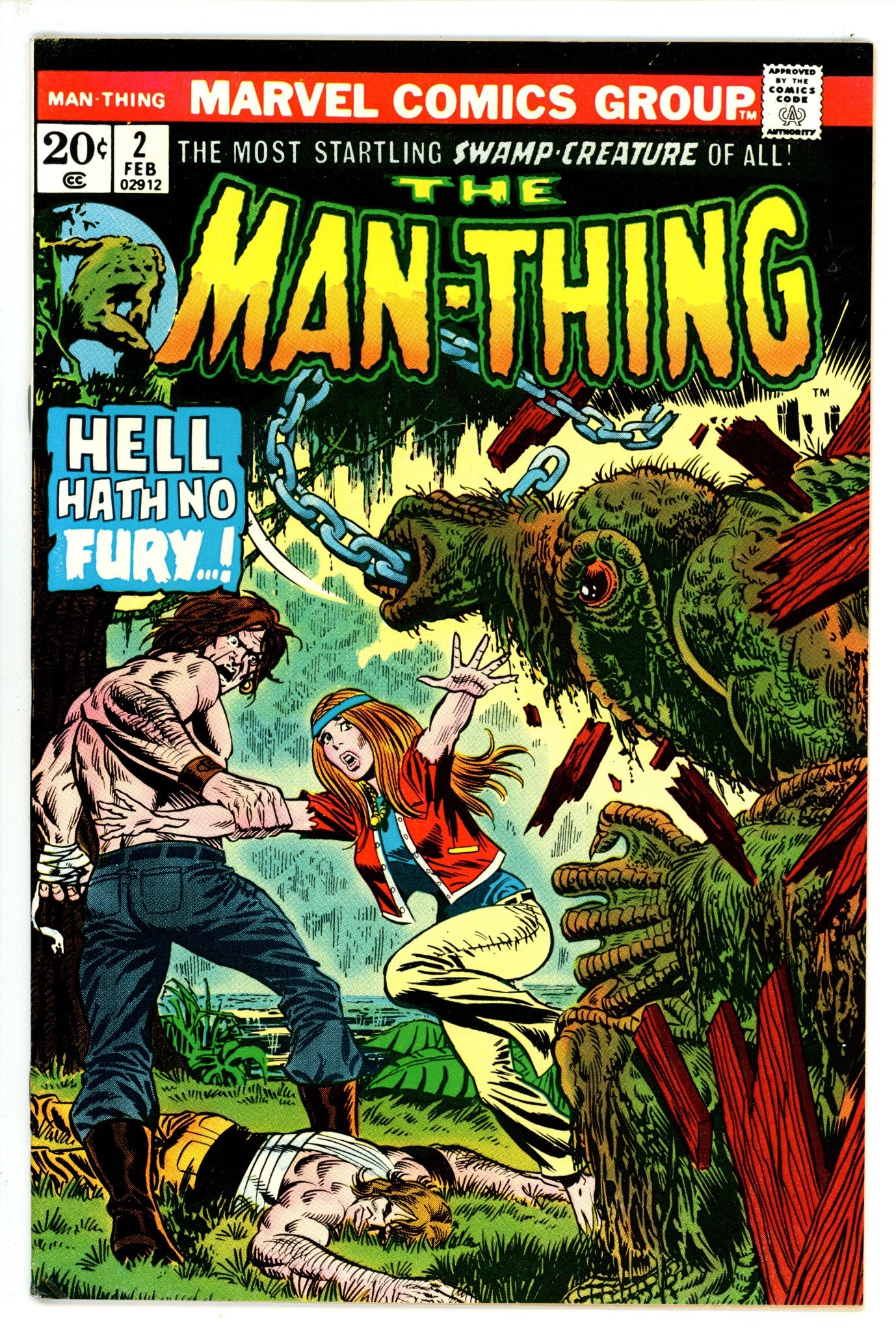 Man-Thing Vol 1 2 VF (1974)