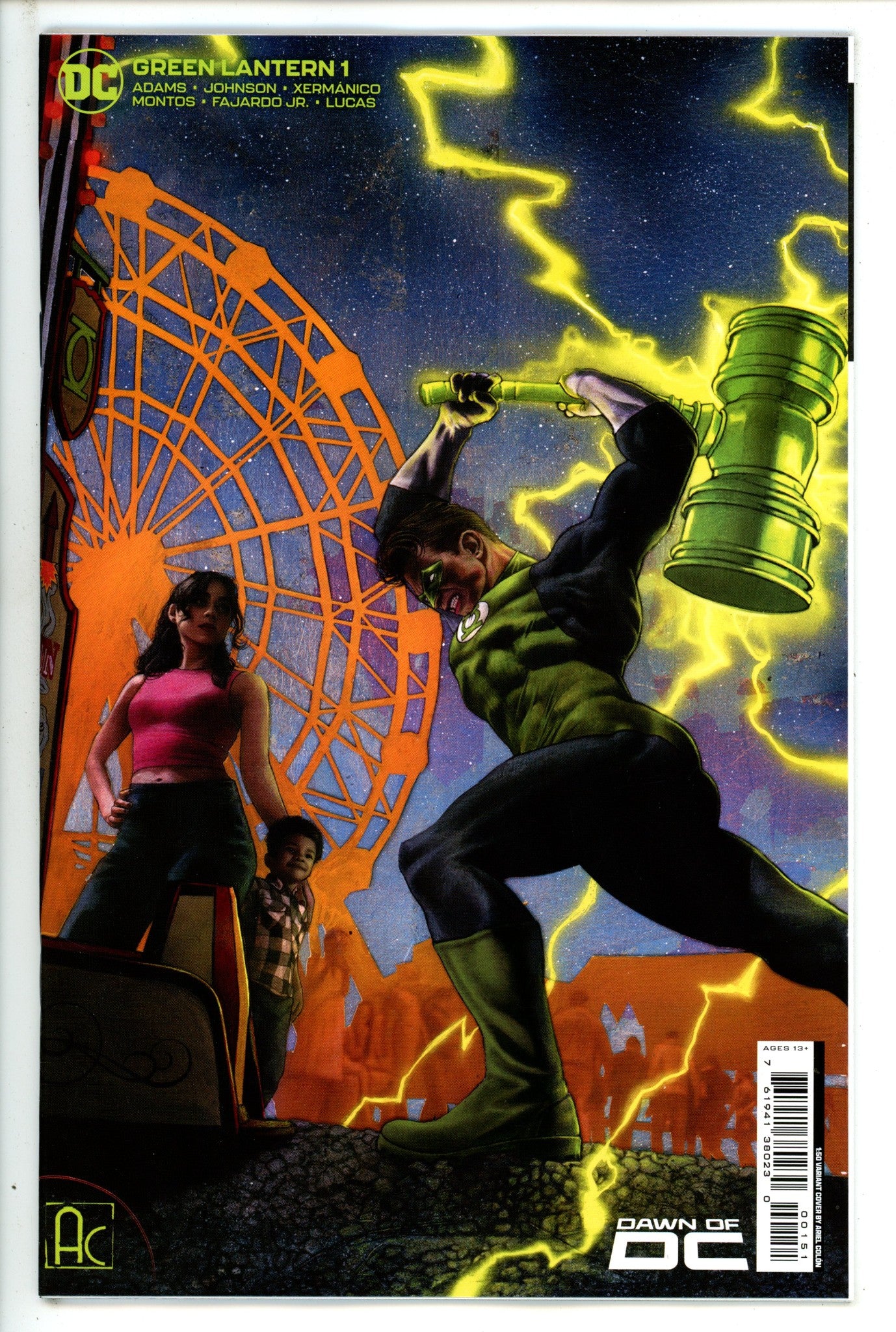 Green Lantern 1 Colon Incentive Variant NM+ (2023)