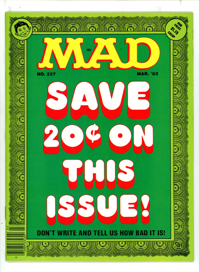 Mad 237 Canadian Price Variant VF+ (1983)